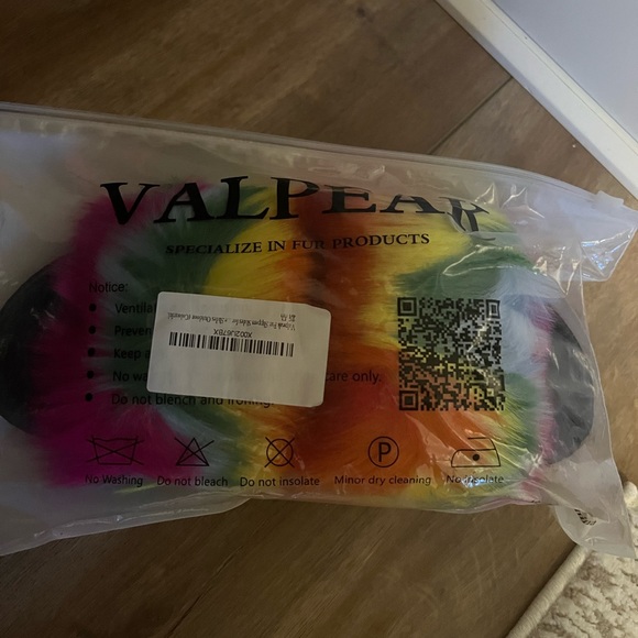 Foux Fur Slides Fluffy slippers open toe - Picture 5 of 5